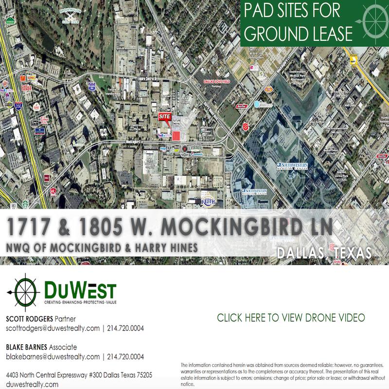 1717 & 1805 W Mockingbird Ln | Pad Sites — 1805 W Mockingbird, Dallas, TX, 75235