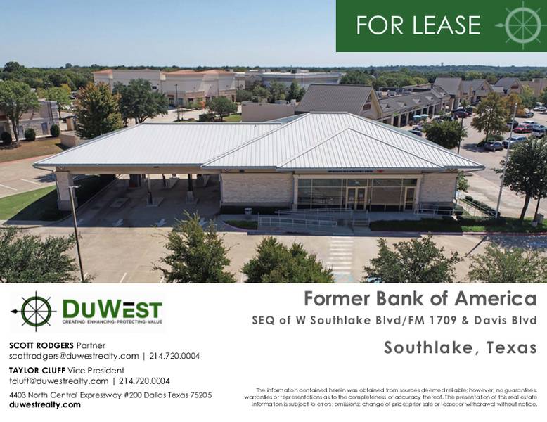 Former Bank of America | Southlake, TX — 2025 W Southlake Blvd, Southlake, TX, 76092