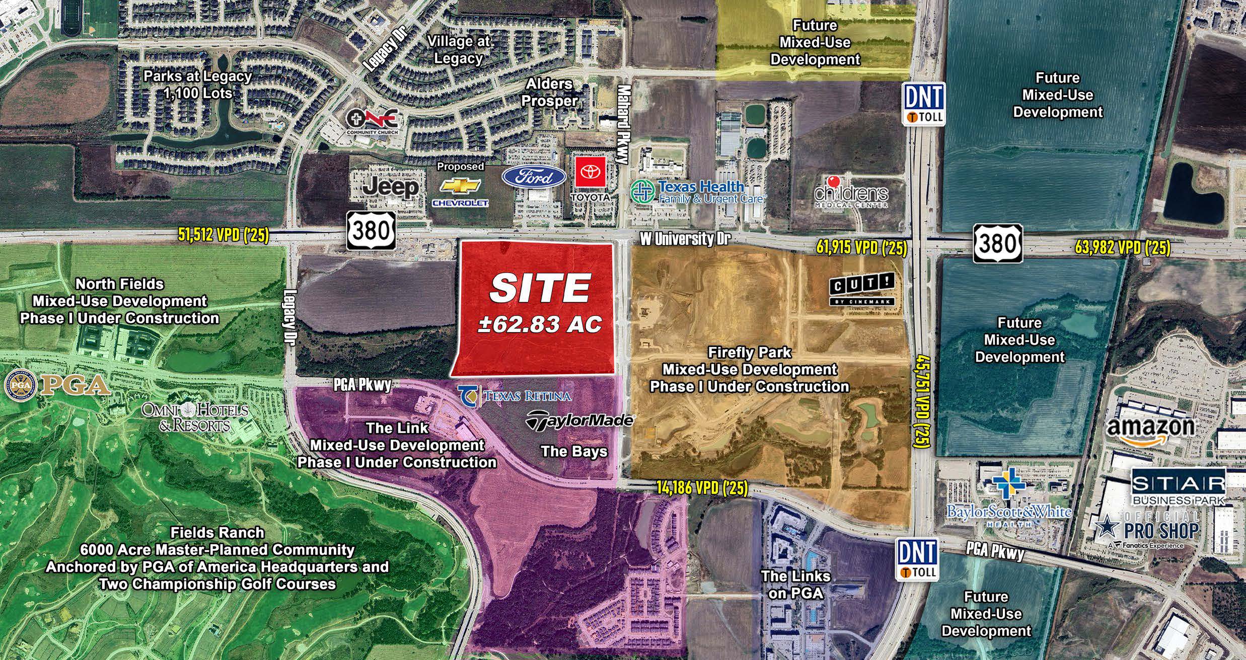 The Champions Frisco Development | SWC US 380 and Mahard Parkway — 2100 West University Drive, Frisco, TX, 75078