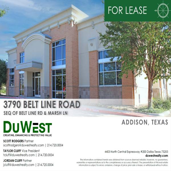 For Lease | 3790 Belt Line Rd. — 3790 Belt Line Rd., Addison, TX