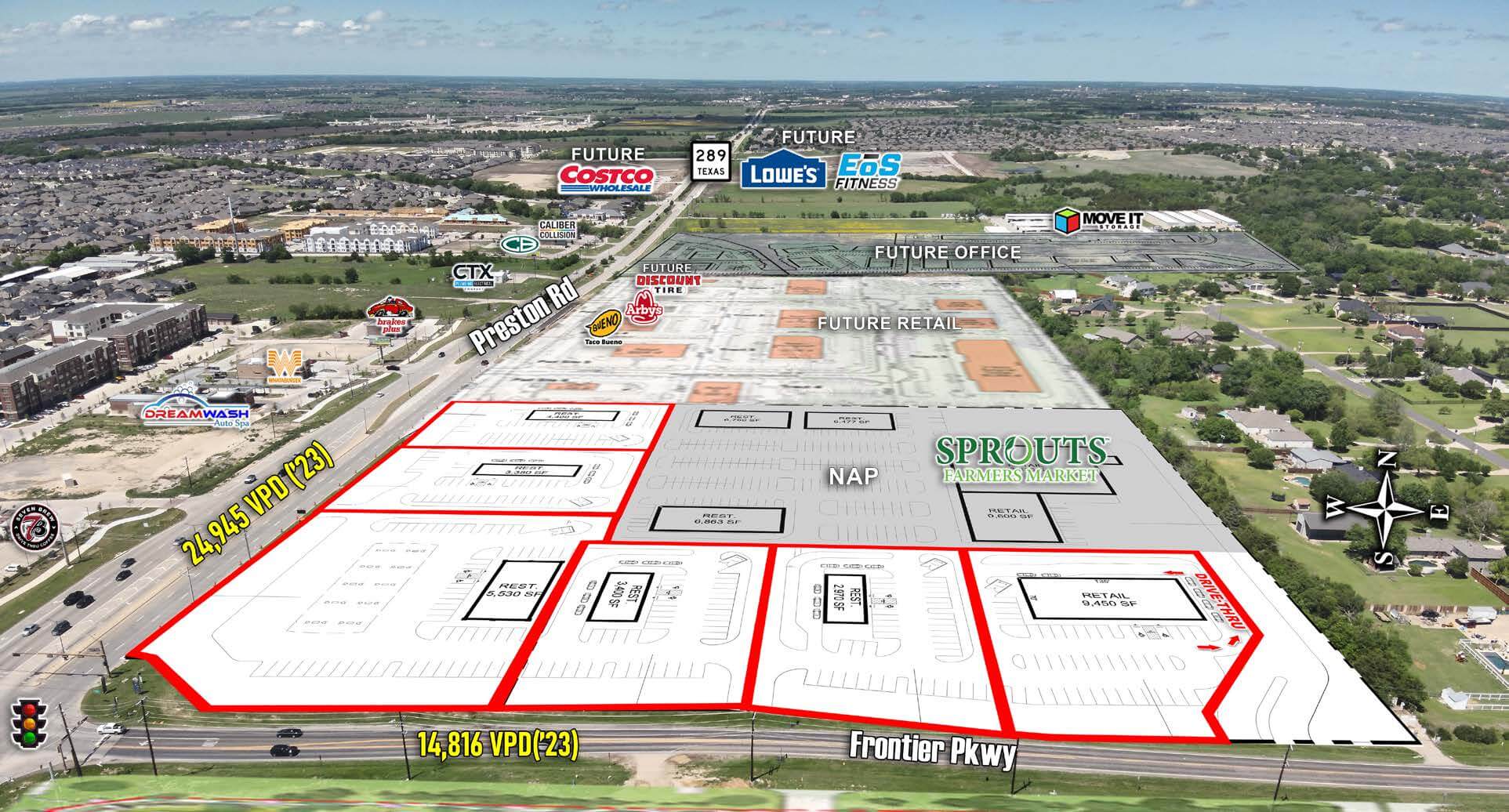 Preston Frontier Development | Prosper, TX — 4540 South Preston Road, Prosper, TX, 75009 photo 2