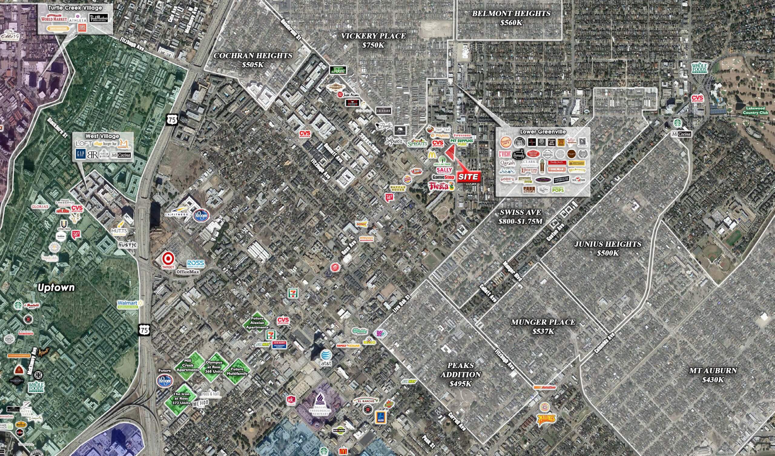 Ross & Greenville Shopping Center | Dallas, TX — 5420 Ross Ave, Dallas, TX, 75206 photo 2
