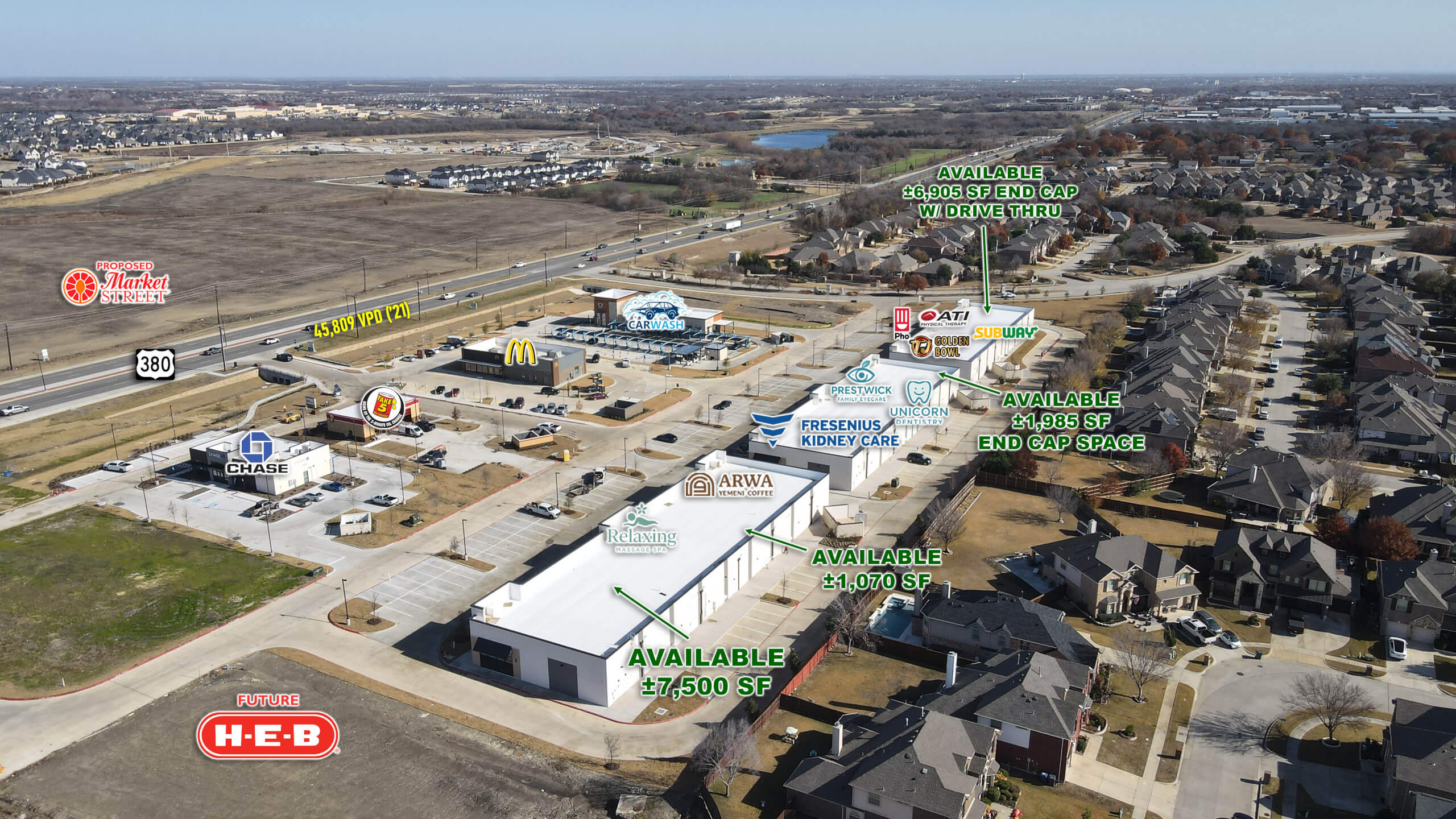 Shops at Prestwick Hollow | McKinney, TX — SEC US-380 & Coit Rd, McKinney, TX, 75071