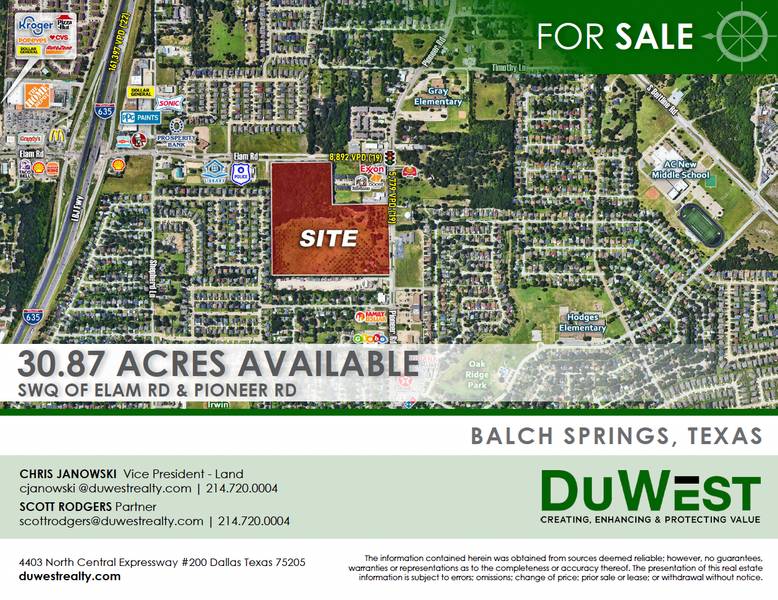 31 Acre Development Site — 12866 Elam Rd, Balch Springs, TX