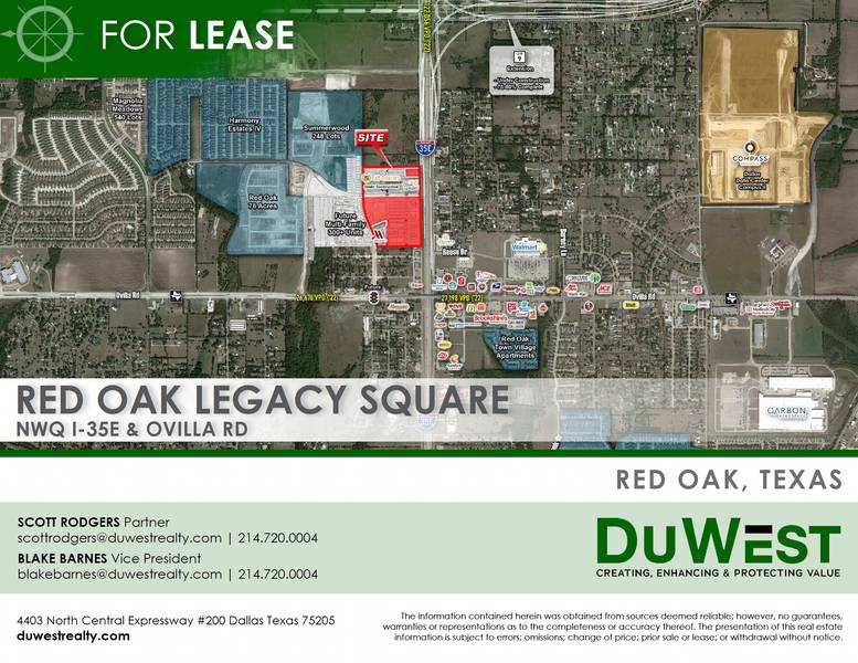 Red Oak Legacy Square — NWQ I-35E & Ovilla Rd, Red Oak, TX, 75154
