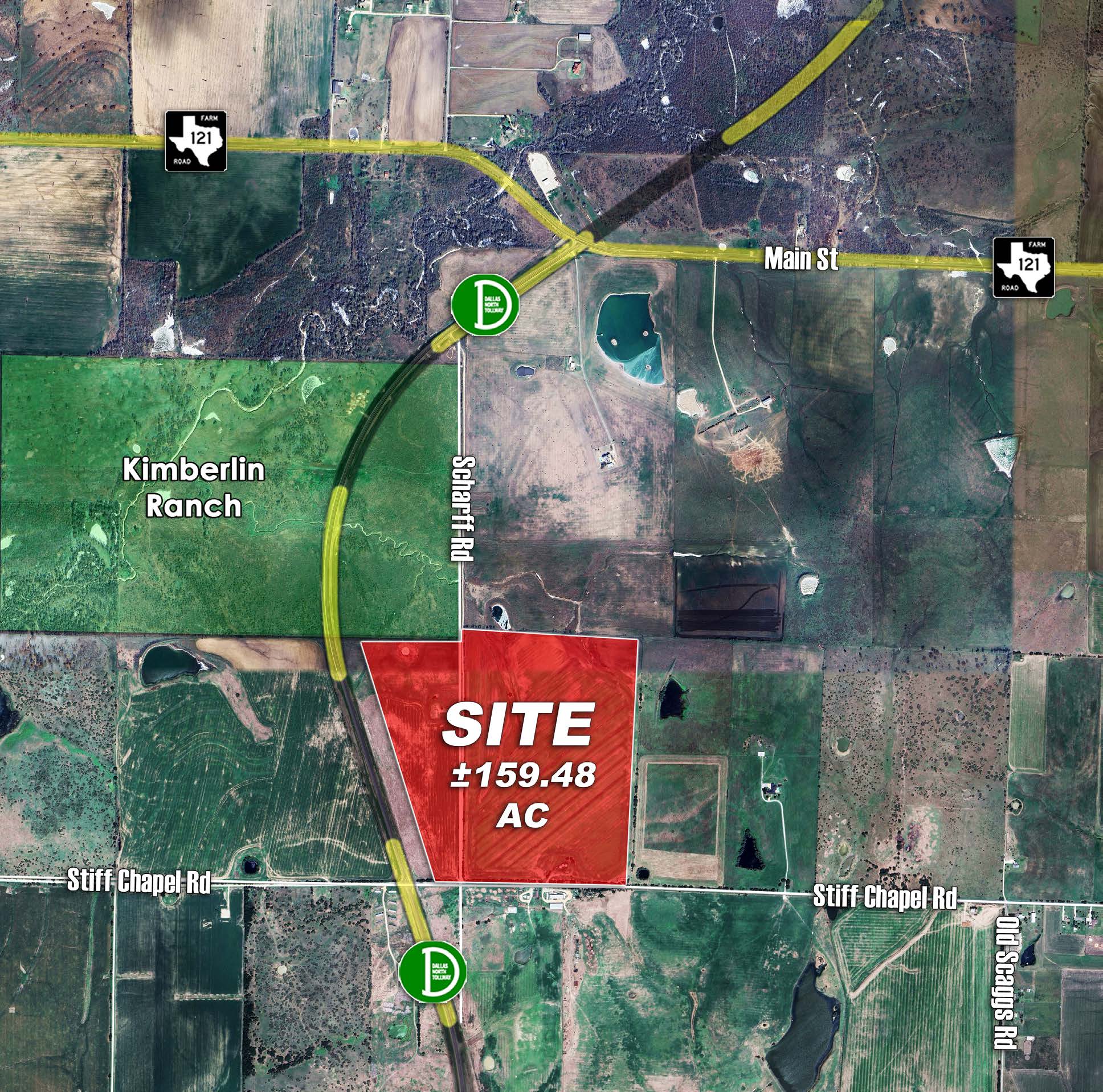 159 Acres along Dallas North Tollway | Gunter ETJ — 2110 Stiff Chapel Rd, Pilot Point, TX photo 2