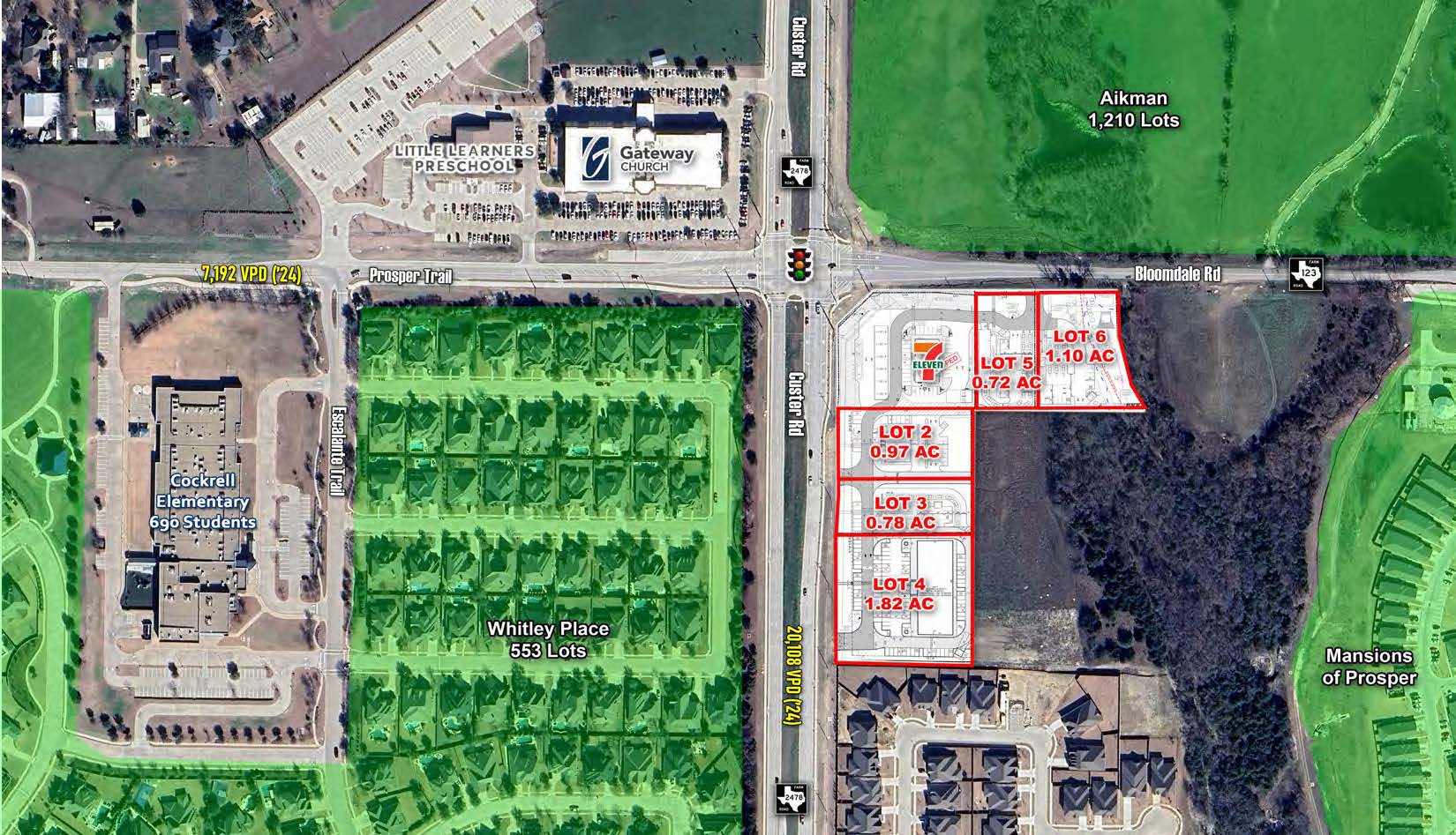 Hard Corner Site at Custer & Bloomdale — 4550 North Custer Road, McKinney, TX, 75071 photo 2