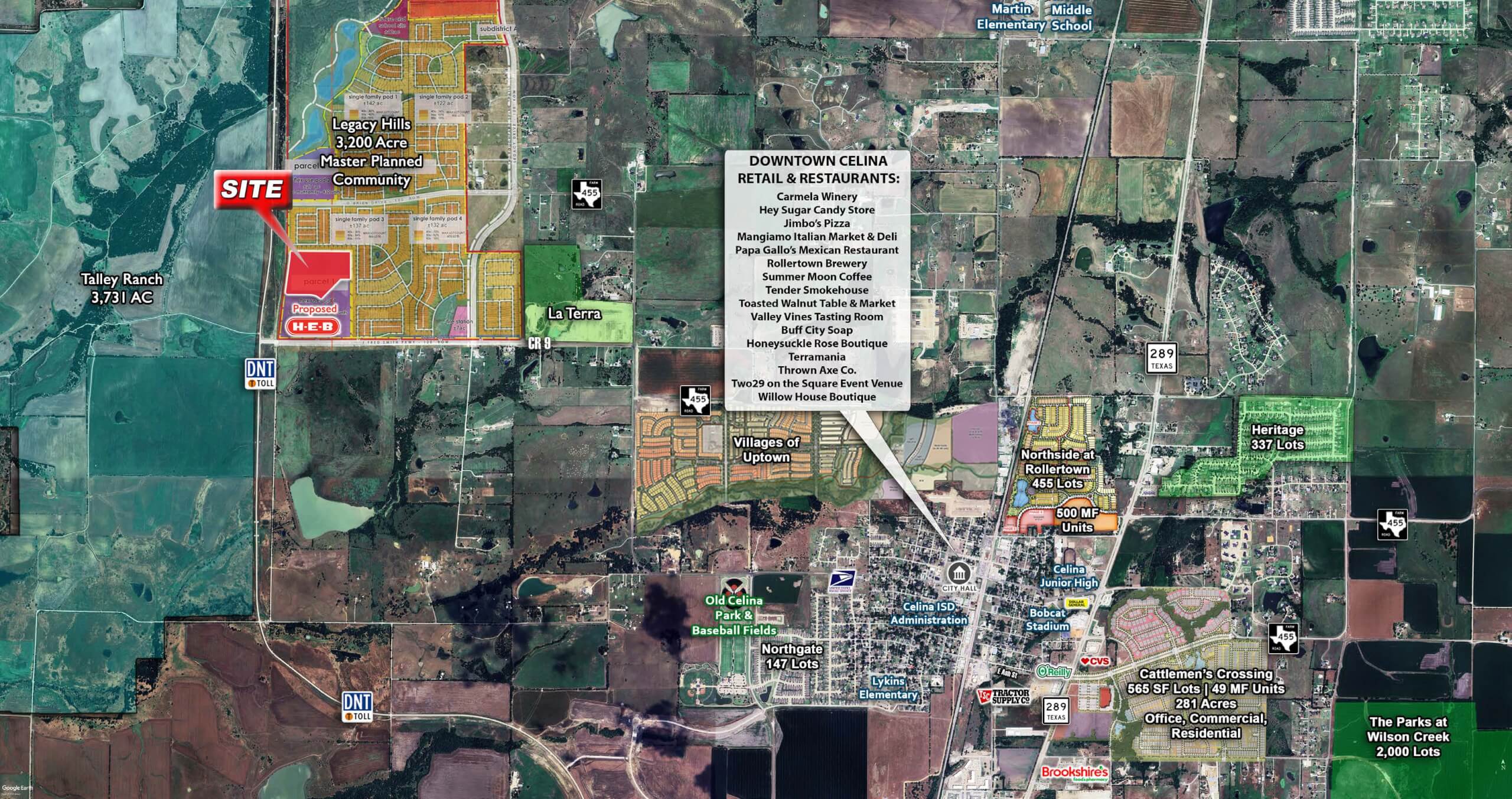 Legacy Hills Retail @ NEQ of DNT & Fred Smith Pkwy | Celina, TX — 8611 CR 9, Celina, TX