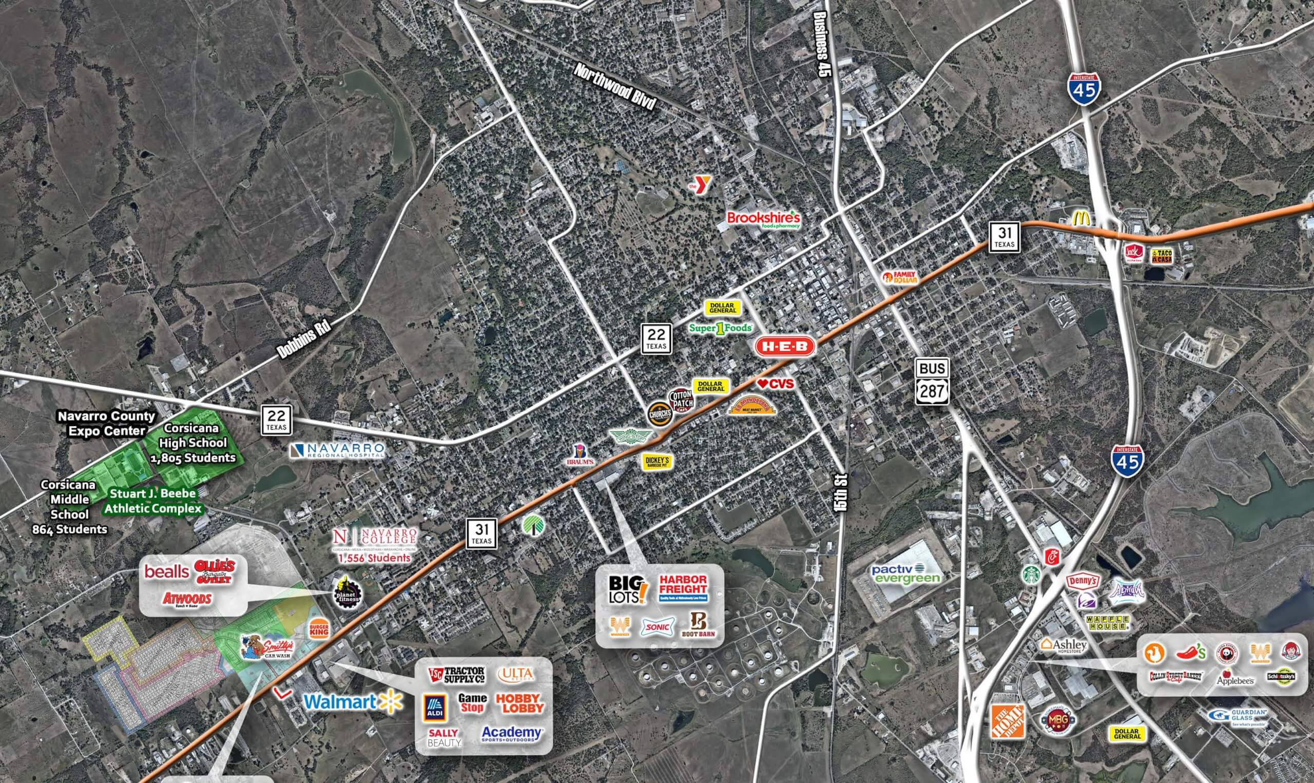 8.22 Acres For Sale | Corsicana, TX — 4112 West State Highway 31, Corsicana, TX, 75110 photo 2