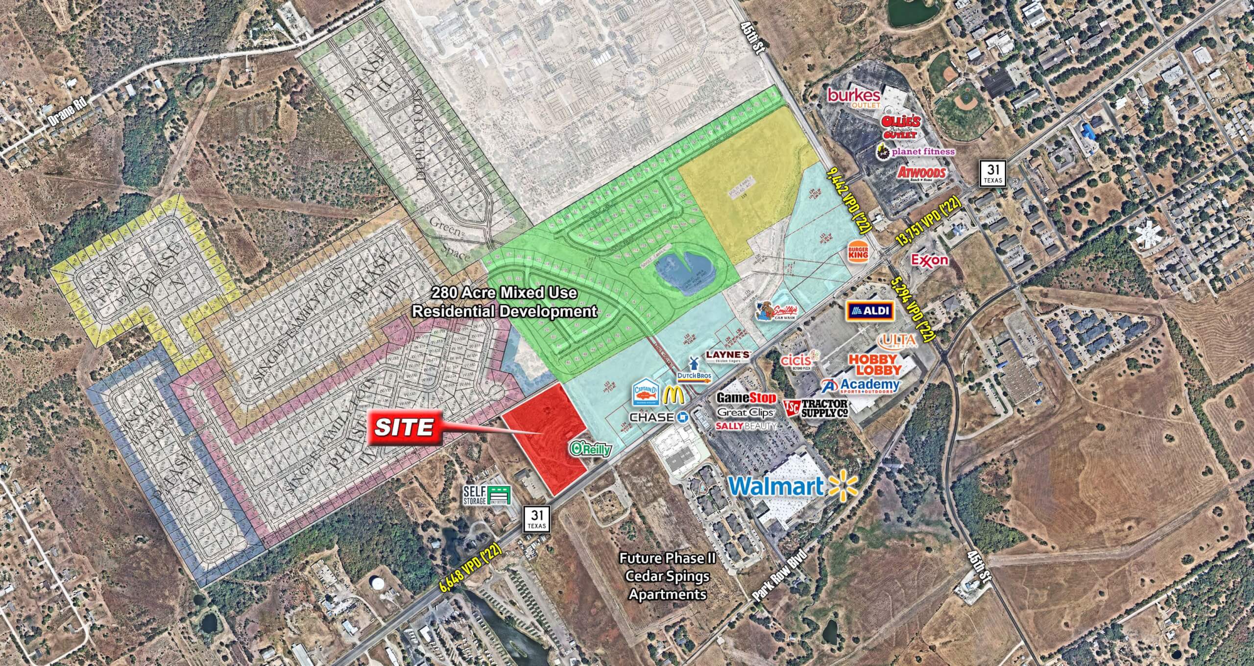 8.22 Acres For Sale | Corsicana, TX — 4112 West State Highway 31, Corsicana, TX, 75110