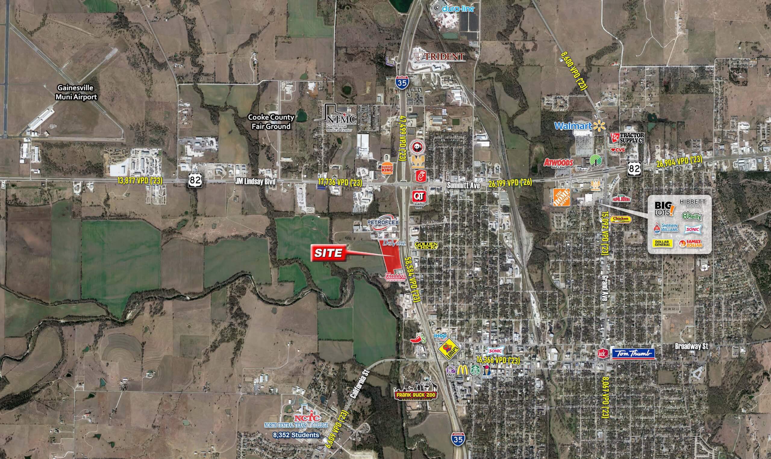 14 Acres on I-35 and Valentine | Gainesville, TX — 2027 I-35 Frontage Rd, Gainesville, TX photo 2