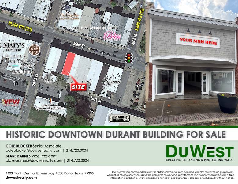 Durant Downtown Building — 135 W Main Street, Durant, OK