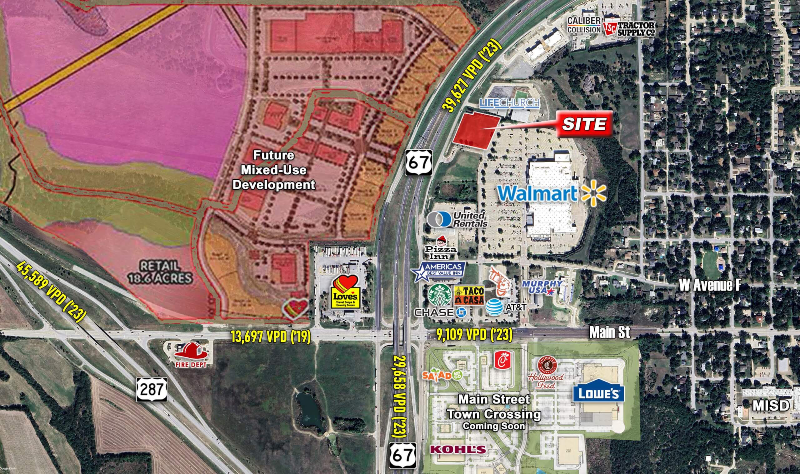 Walmart Outparcel | Midlothian, TX — NWQ of Highway 67 & Main Street, Midlothian, TX