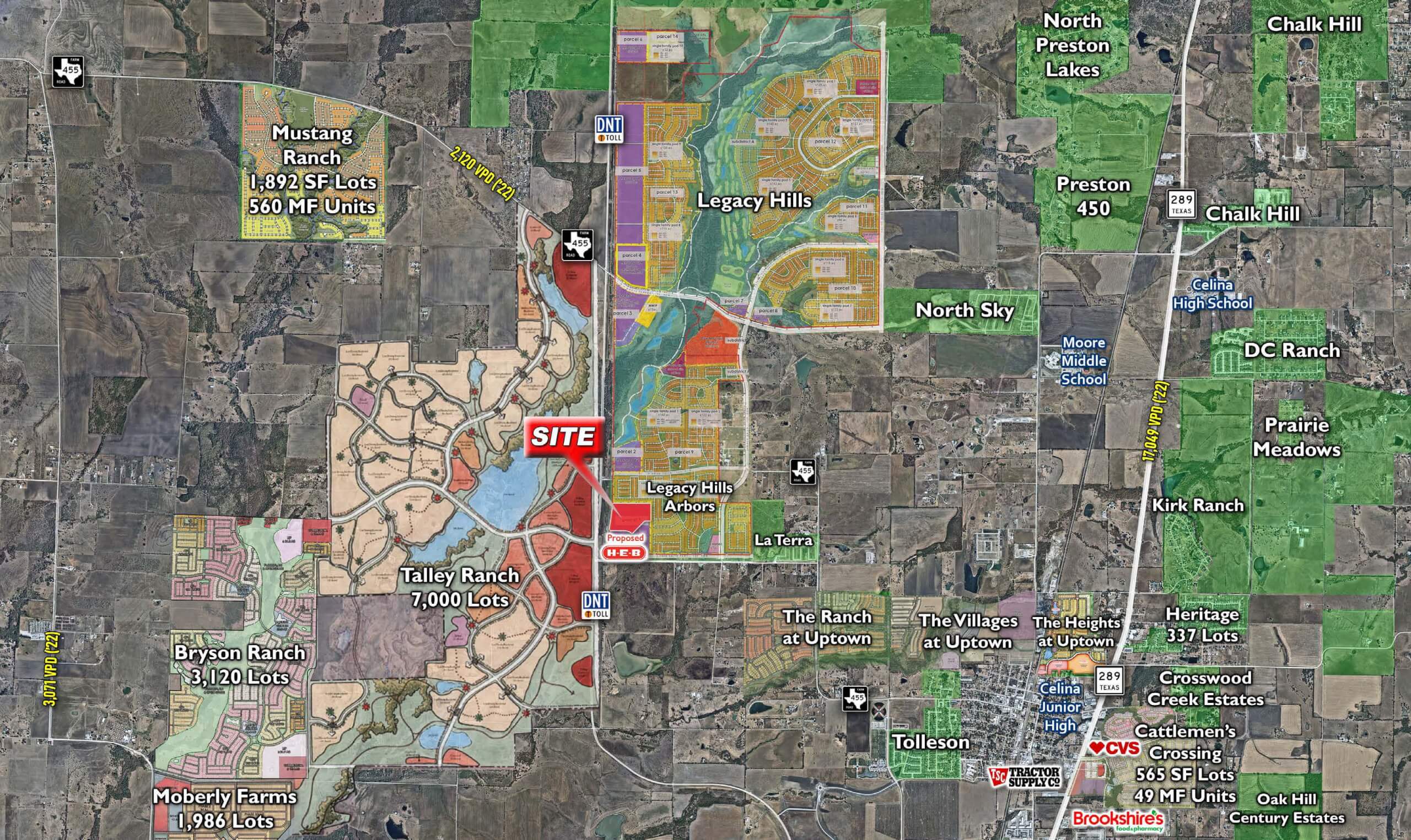 Legacy Hills Retail | Celina, TX — NEQ of DNT & CR-9/J Fred Smith Pkwy, Celina, TX, 75009