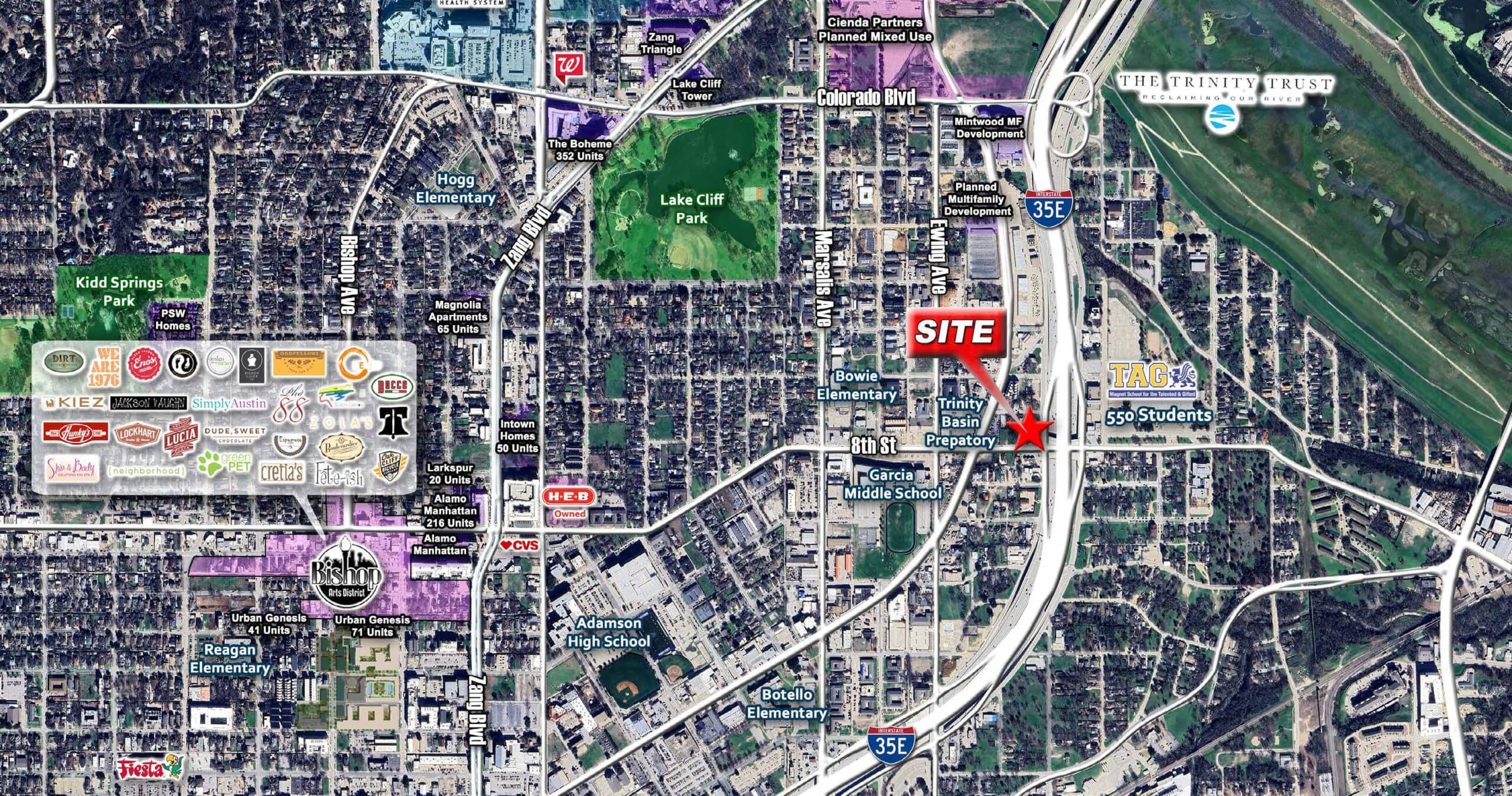 8th Street Parcels | Dallas, TX — NWC of I-35E & E 8th St, Dallas, TX
