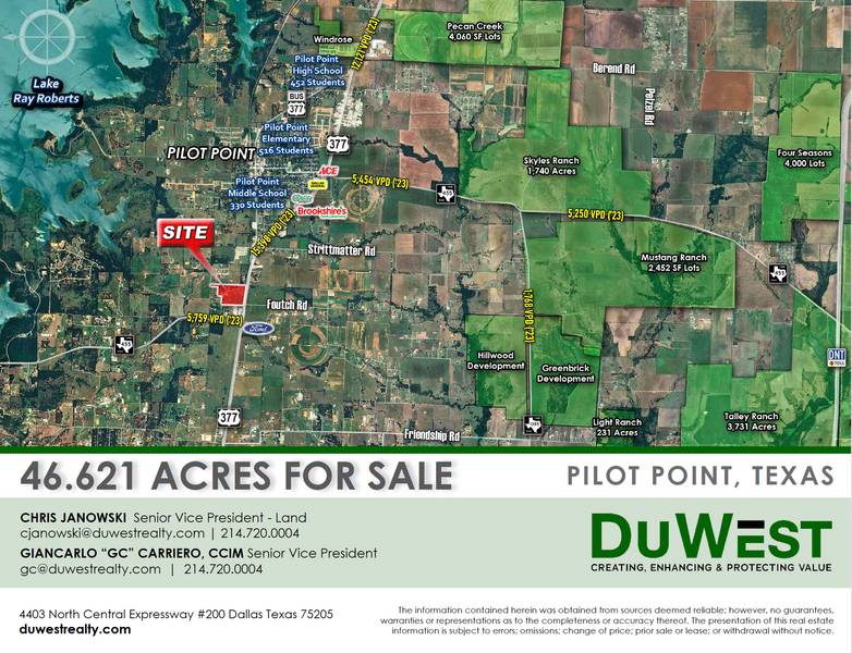 65 Acres of Land with Event Venue — 1357 US-377, Pilot Point, TX