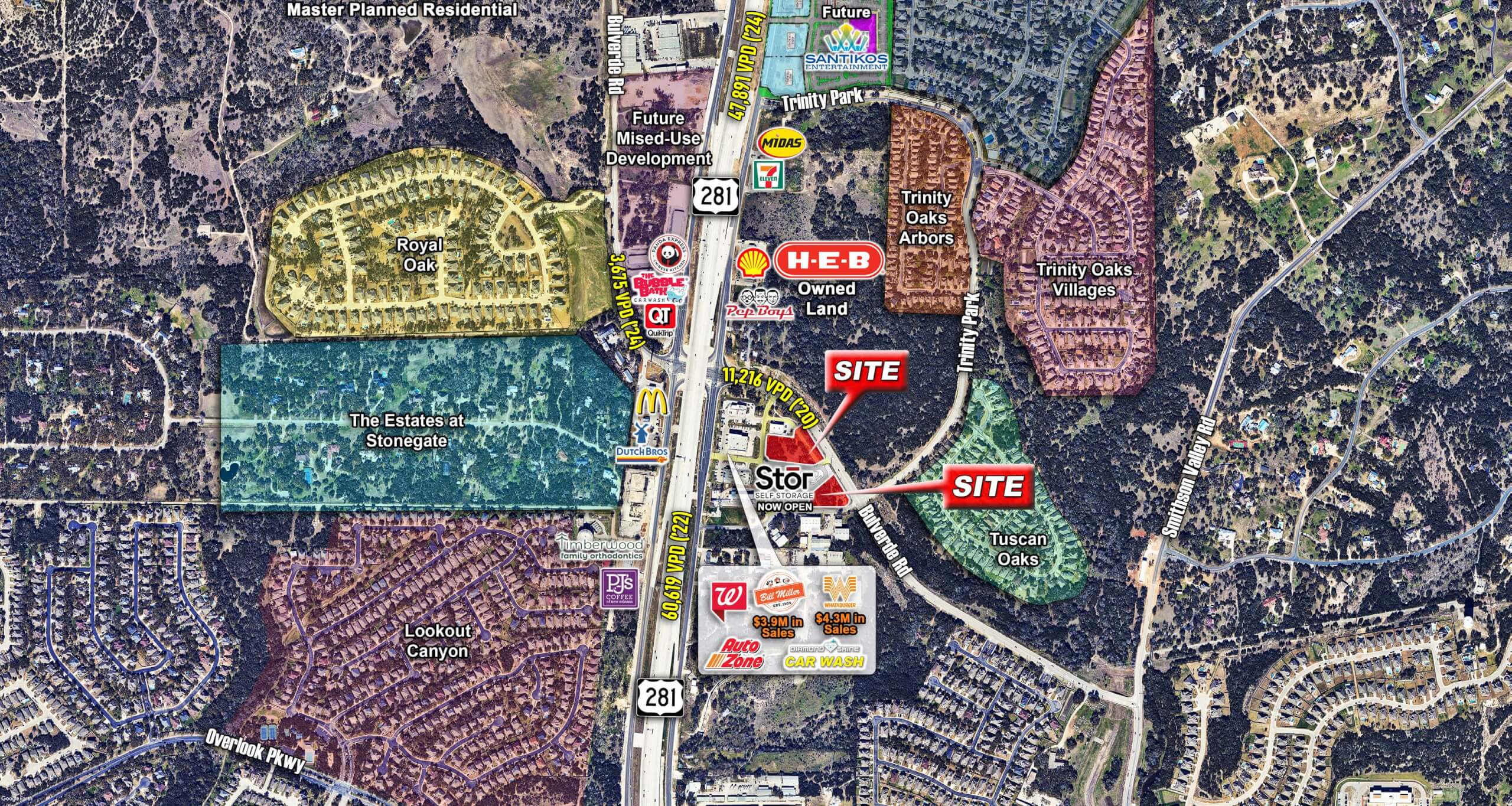 Bulverde & 281 Pad Sites | San Antonio, TX — 26427 Bulverde Road, San Antonio, TX, 78261