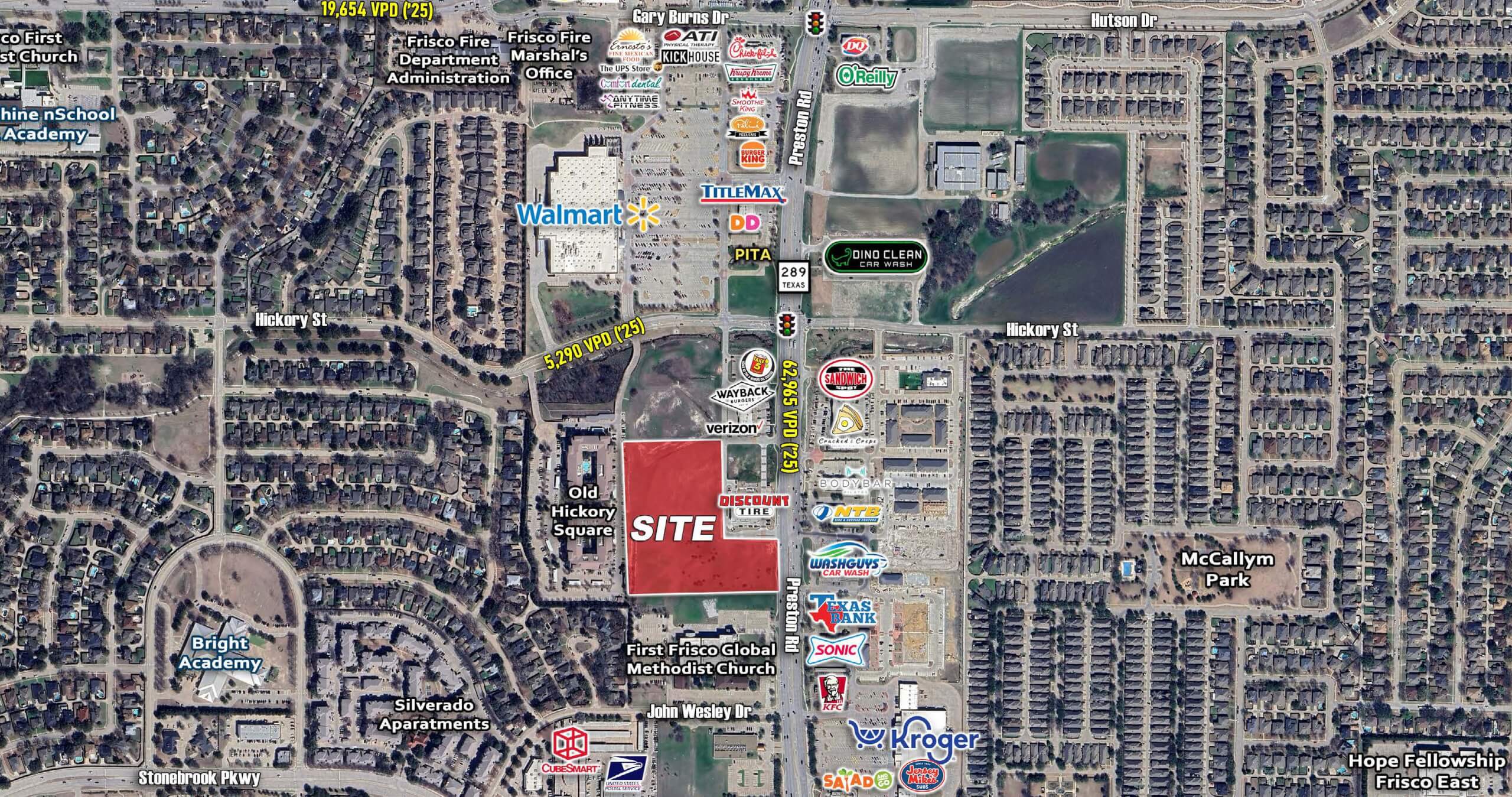 8.16 Acres on Preston Rd — 7659 Preston Rd, Frisco, TX