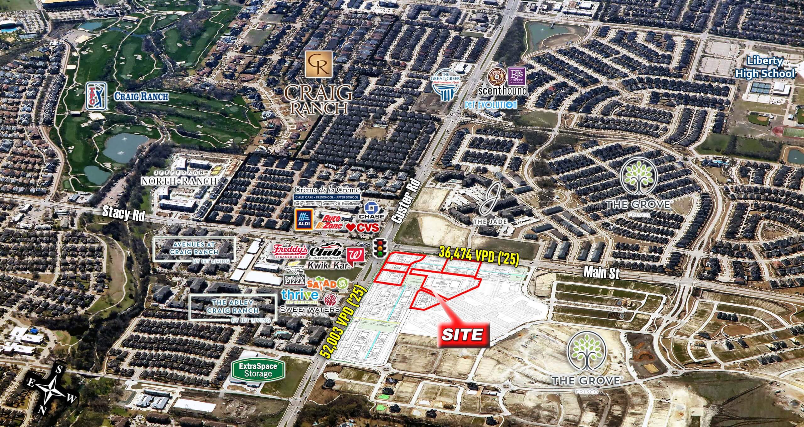 Custer and Main Pad Sites and Retail — NWC Custer Rd and Main St, Frisco, TX