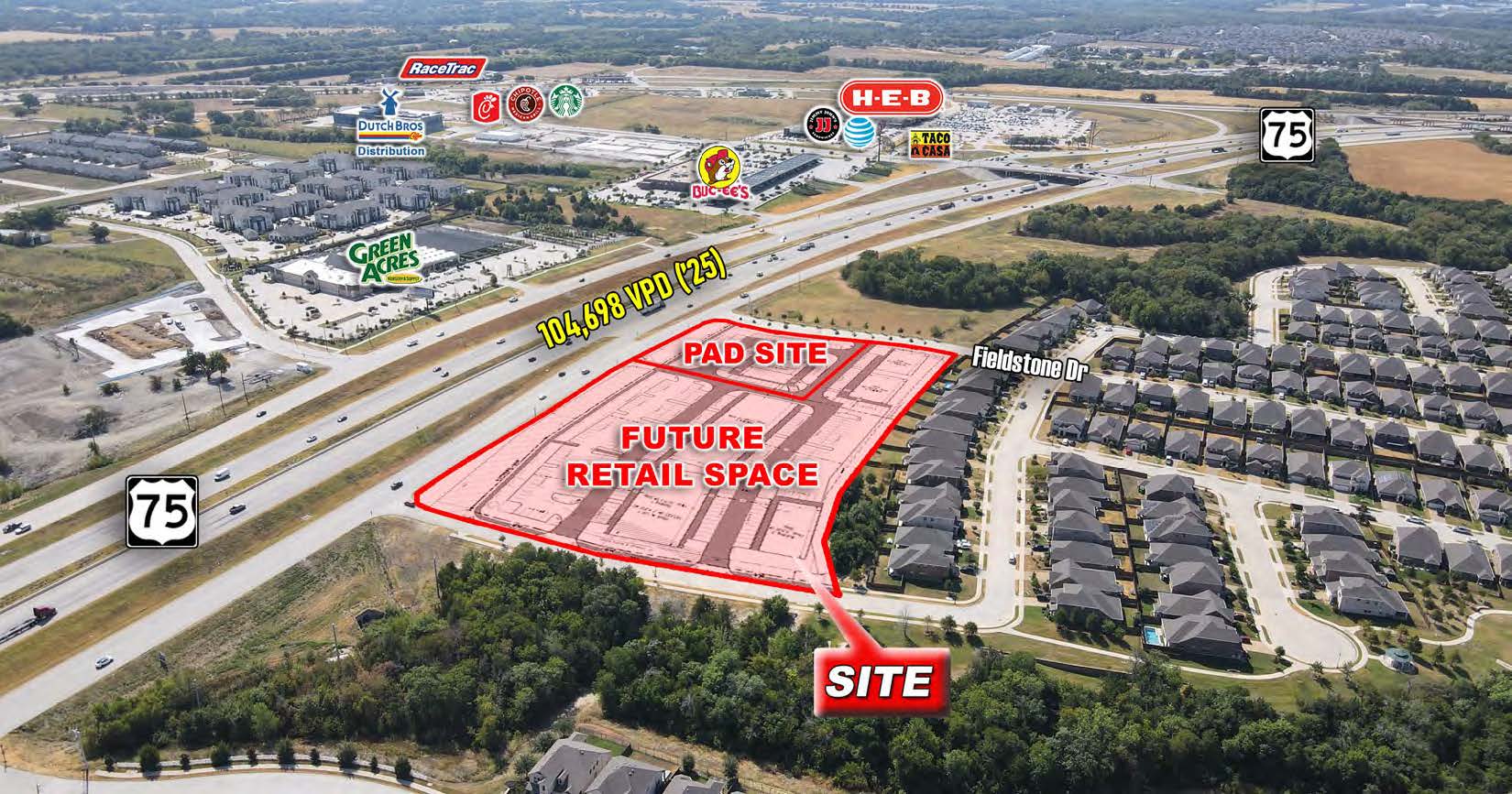 Pad Sites Fronting US 75 | Melissa, TX — 1814 Central Expressway, Melissa, TX, 75454