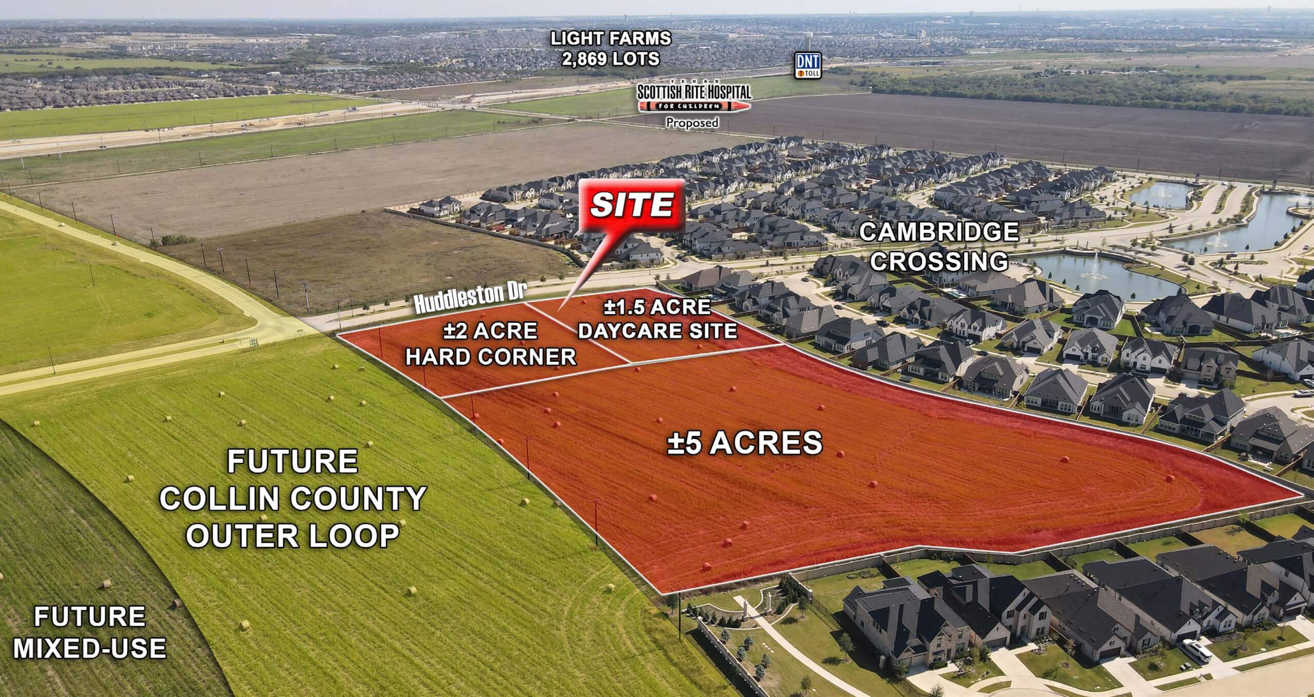 Cambridge Crossing Commercial Land - Celina, TX — SWC of Outer Loop and Huddleston Drive, Celina, TX
