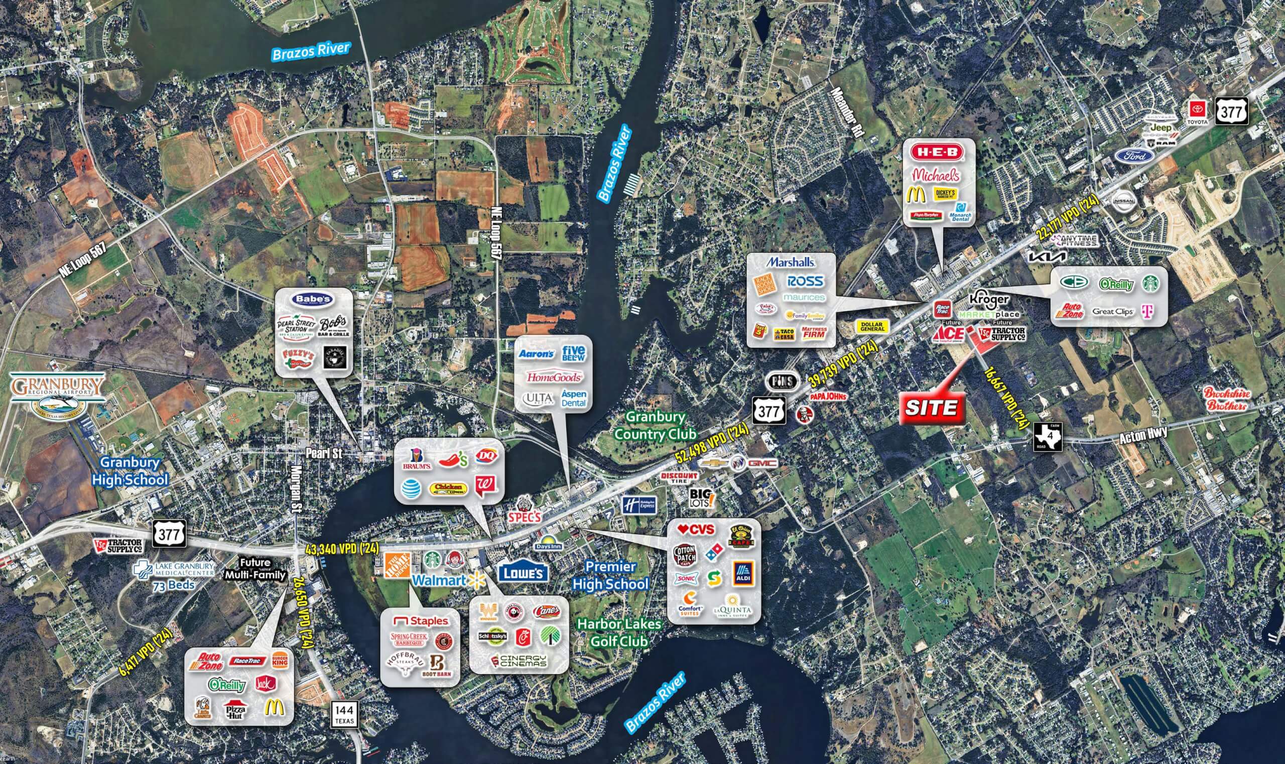 Pad Sites Available For Sale, Ground Lease, or BTS | Granbury TX — 3742 Fm 4, Granbury, TX, 76049 photo 3