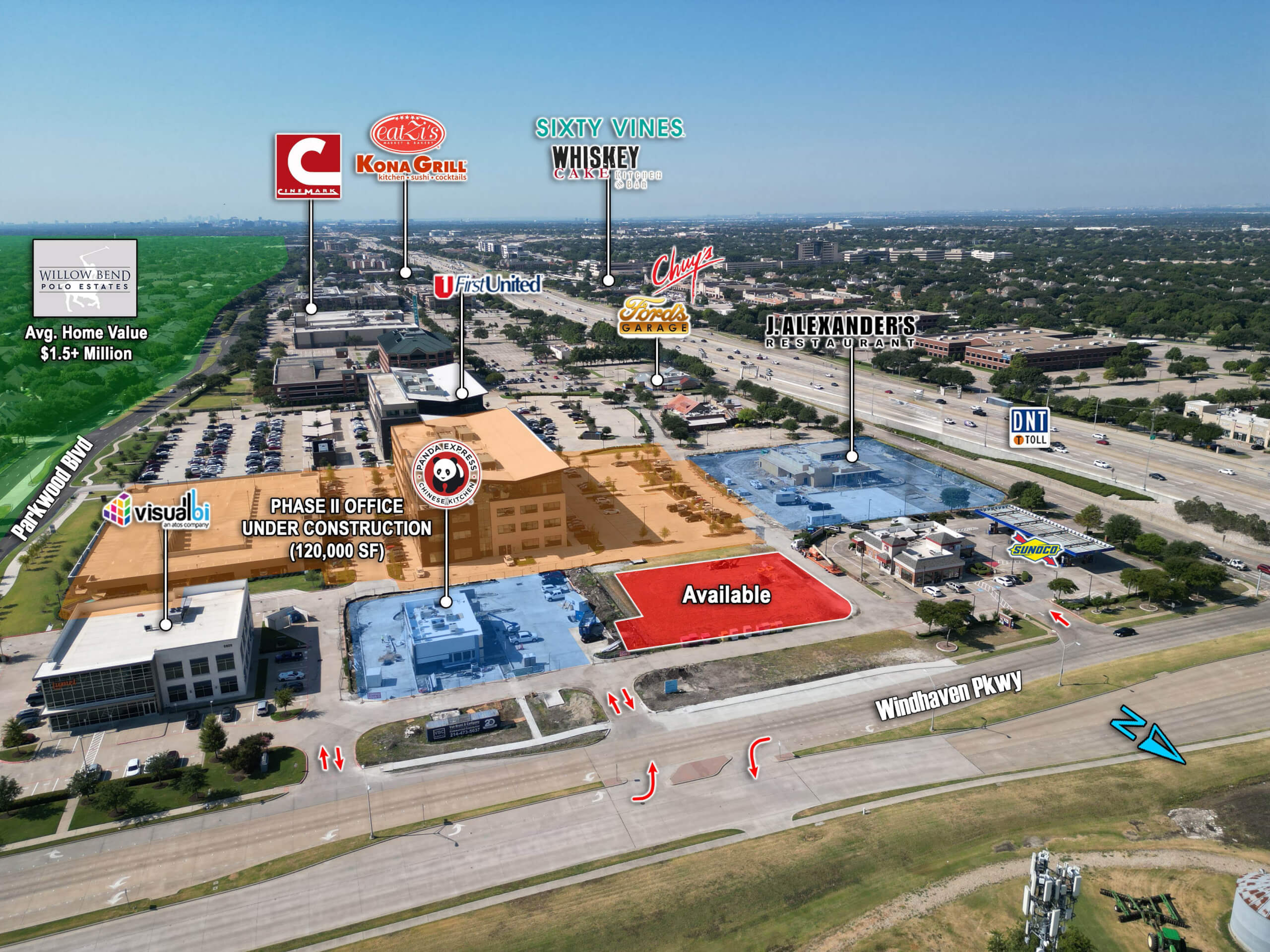 Dallas North Tollway & Windhaven Parkway Pad Sites — 5960 Dallas Pkwy, Plano, TX, 75093