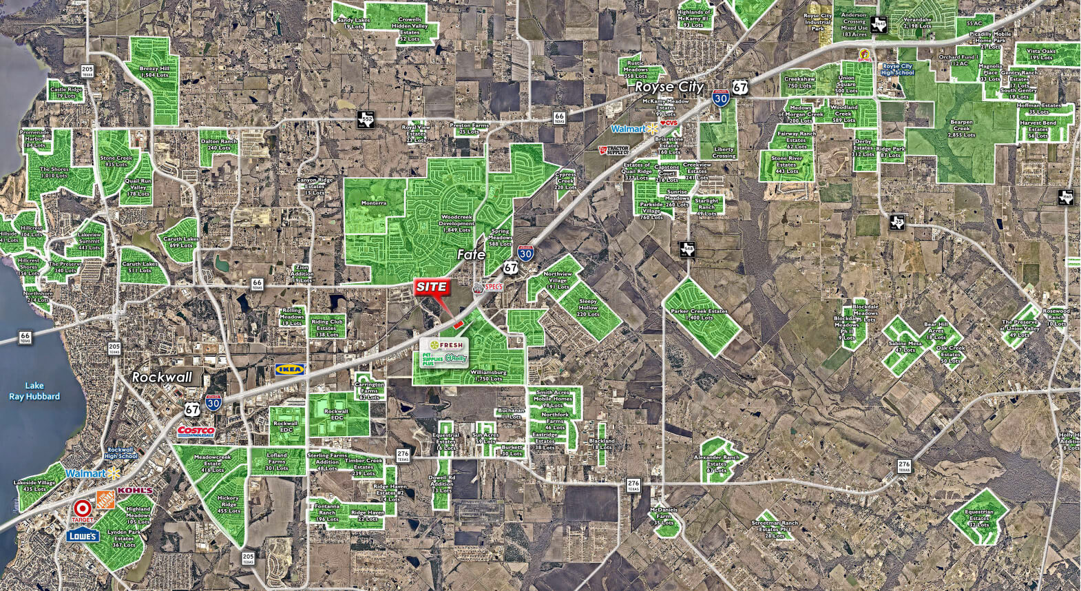 I-30 Frontage Pad Sites | SWQ I-30 & Memorial Parkway — 4970 I-30, Fate, TX, 75189 photo 3