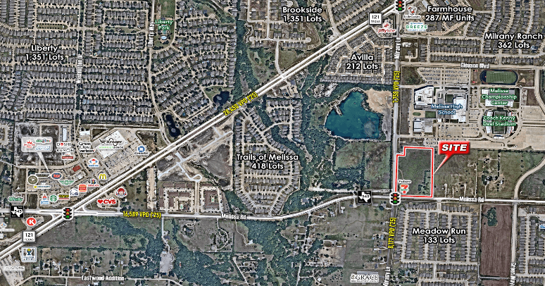 NEC of Milrany Rd & E Melissa Rd  — 3500 East Melissa Road, Melissa, TX, 75454