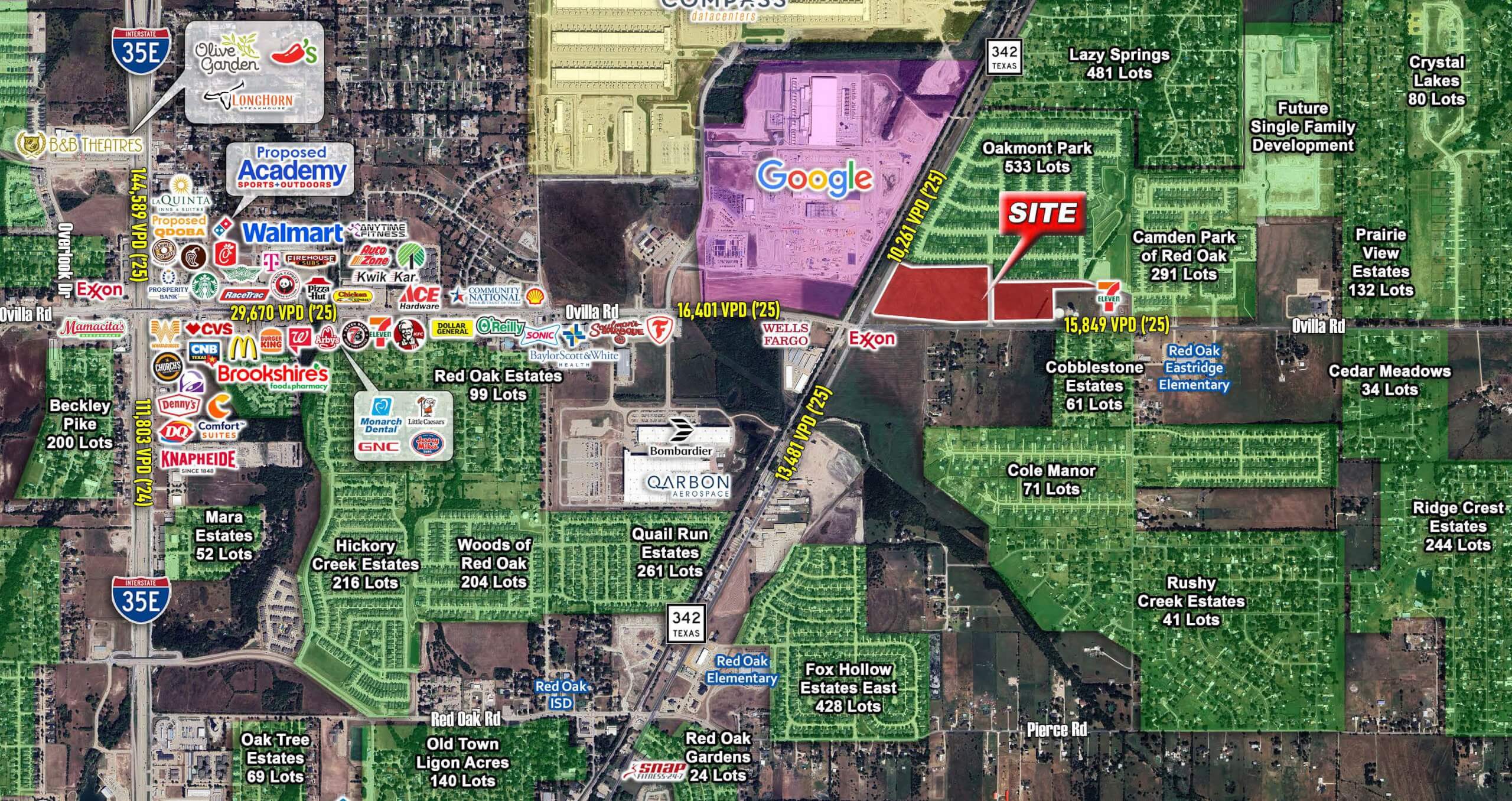 Ovilla Rd & SH-342  — 517 Hazeltine Road, Red Oak, TX, 75154