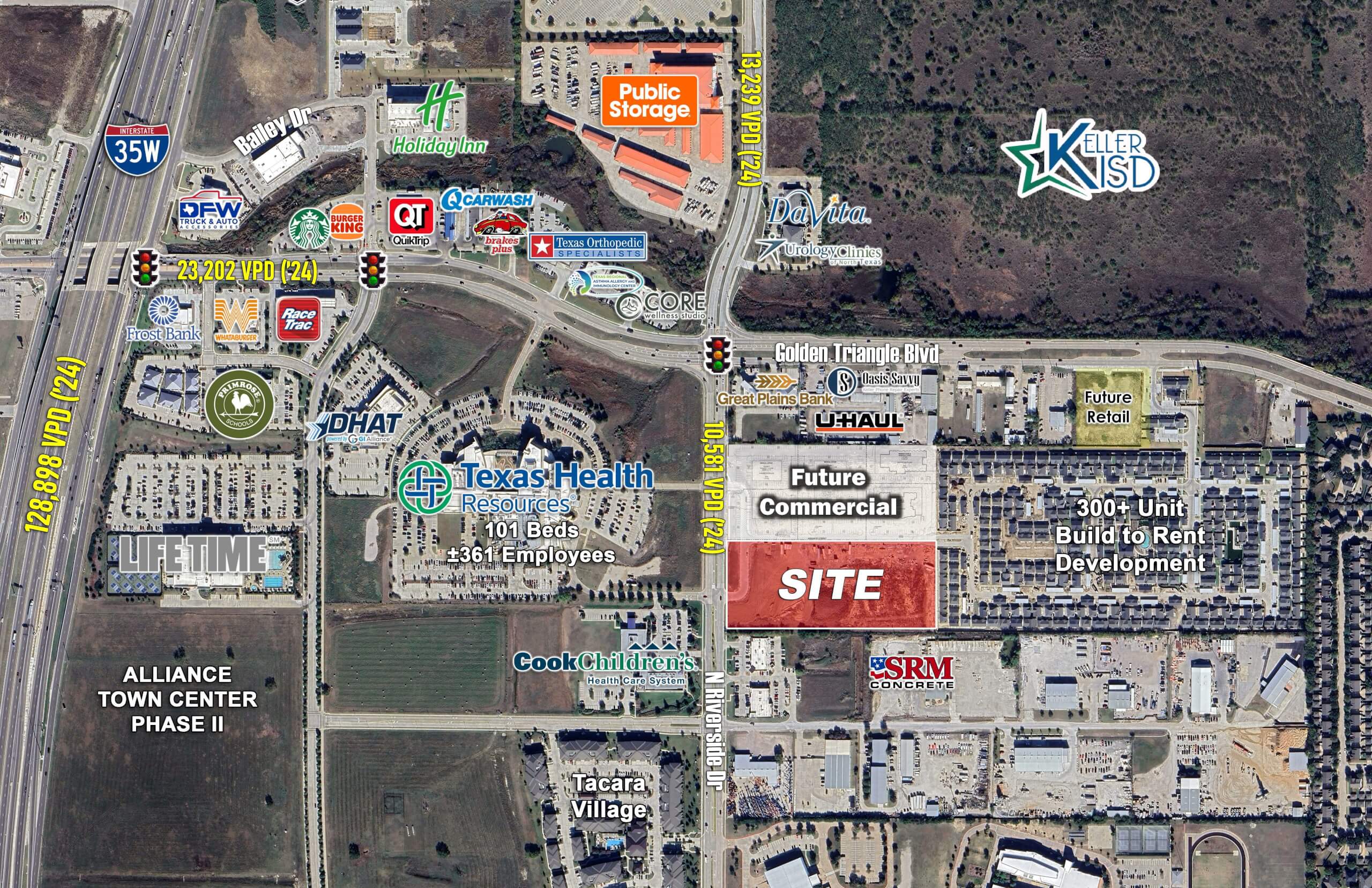 Alliance Development Sites | Fort Wroth, TX — 10620 North Riverside Drive, Fort Worth, TX, 76244