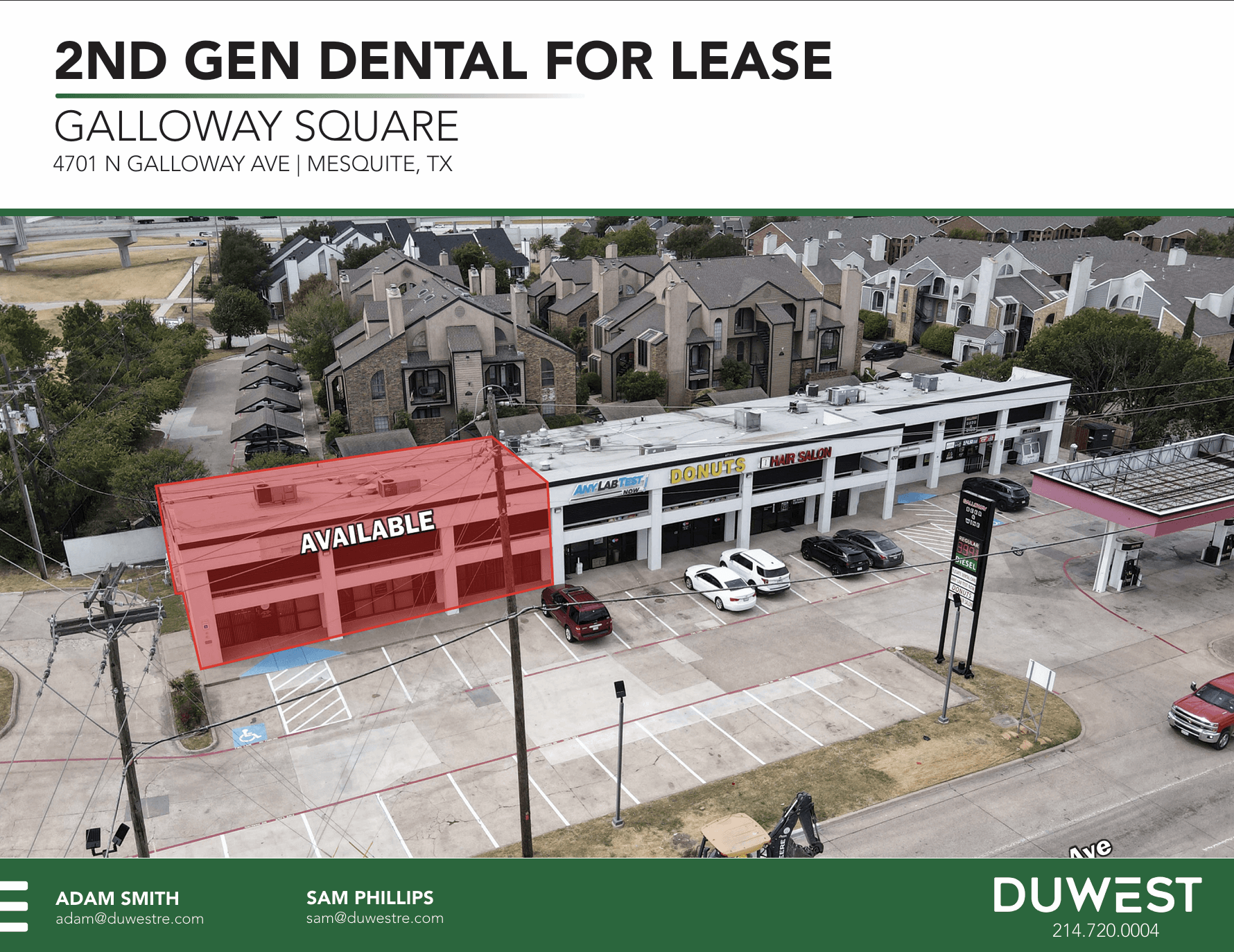 2nd Gen Dental For Lease — 4701 North Galloway Avenue, Mesquite, TX, 75150