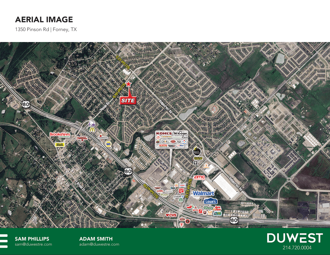 Shops at Pinson | Forney TX — SEQ Pinson Rd and Ridgecrest Rd, Forney, TX, 75126