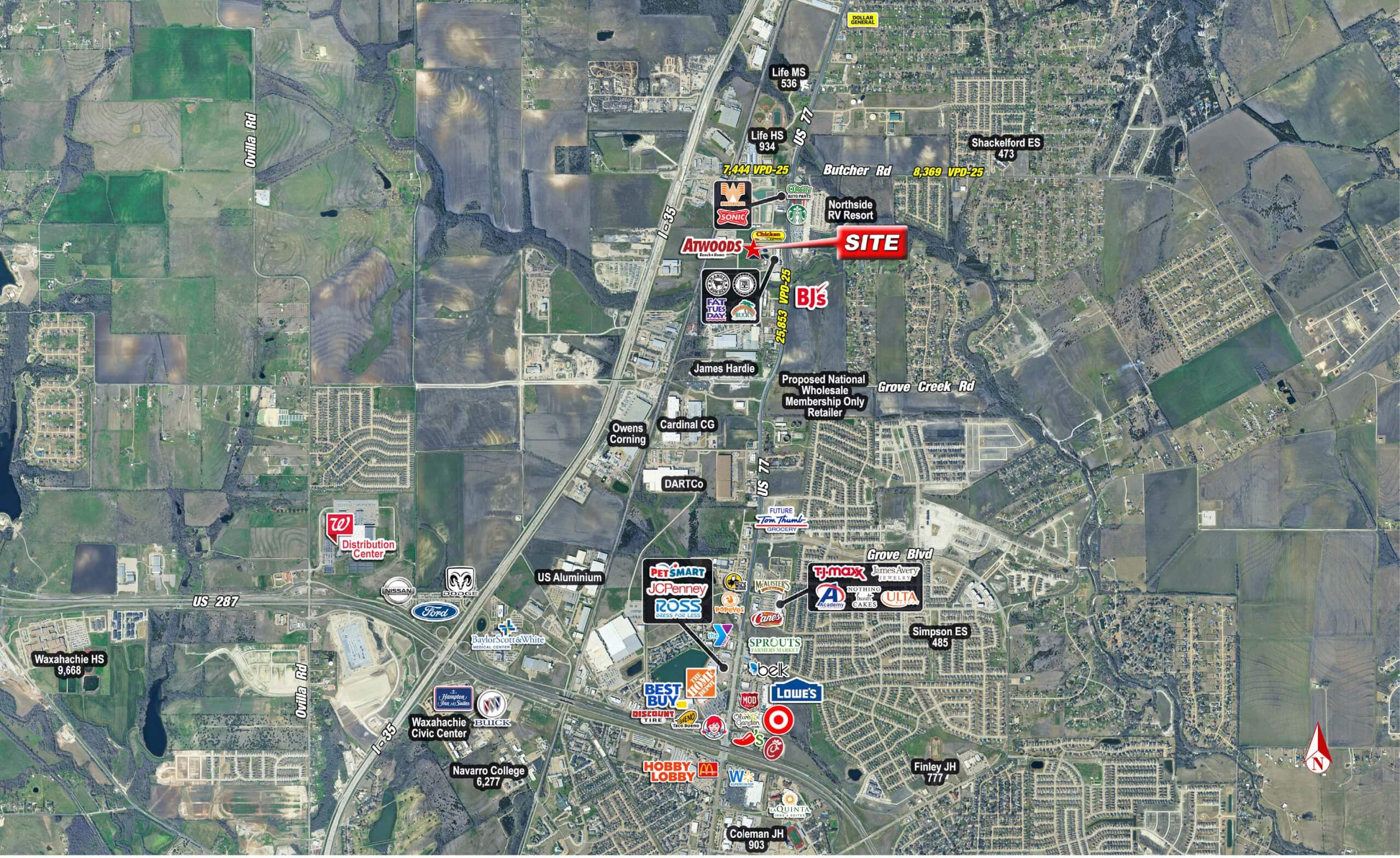 NWQ of Hwy 77 & Enterprise Pkwy | Waxahachie, TX — 2089 Layla Drive, Waxahachie, TX, 75165 photo 2